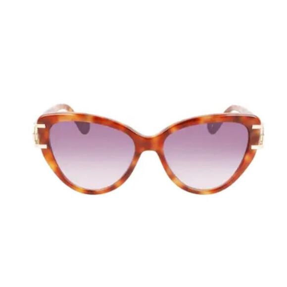 Lanvin Mother and Child 56mm Gradient Cat Eye Sunglasses light havana